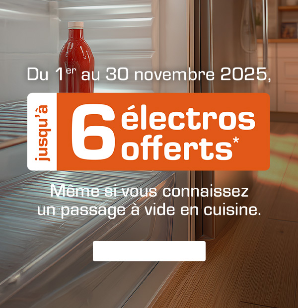 Jusqu'à 6 électros offerts