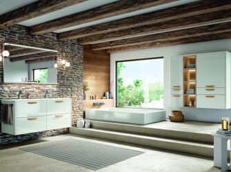 Meubles de salle de bain blancs