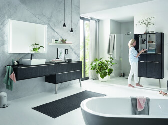 Meubles de salle de bain noirs