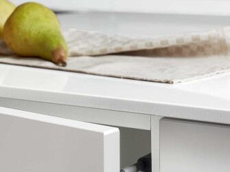 Le blanc intemporel d'un plan de travail