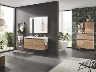 Meubles de salle de bain effet bois