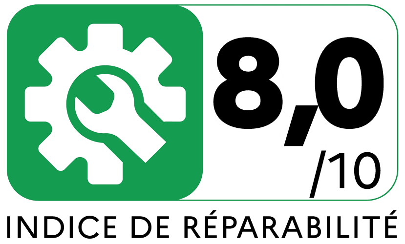 Indice de réparabilité 8,0