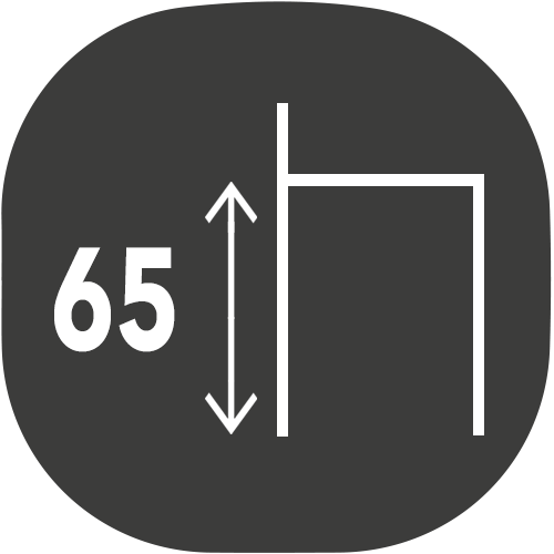 small chaise hauteur assise 65