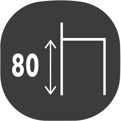 small chaise hauteur assise 80