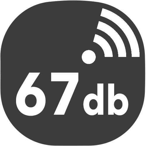 small hotte decibels 67db