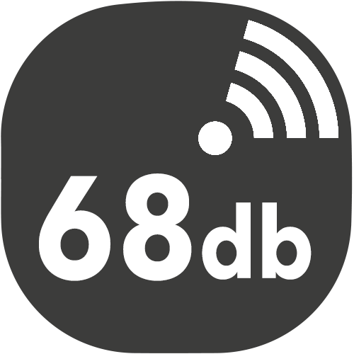 small hotte decibels 68db