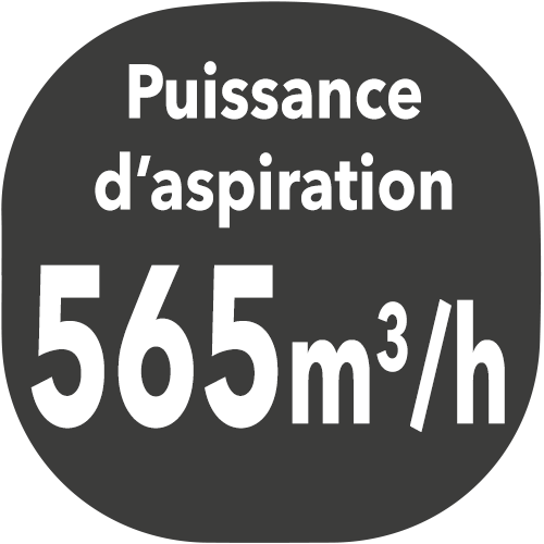 small hotte puissance aspiration 565m3