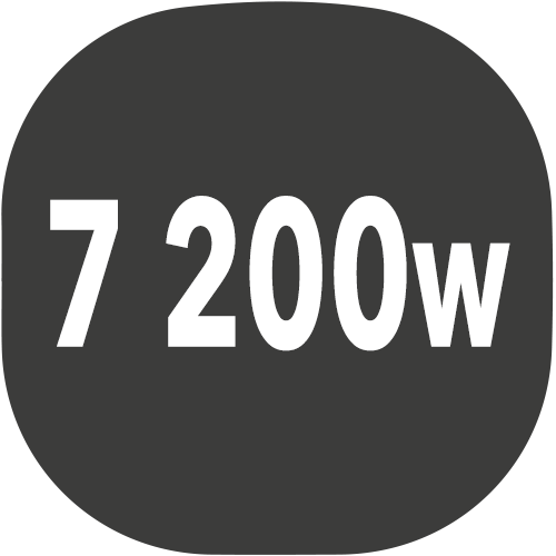 small plaque puissance 7200w