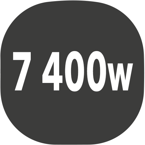 small plaque puissance 7400w