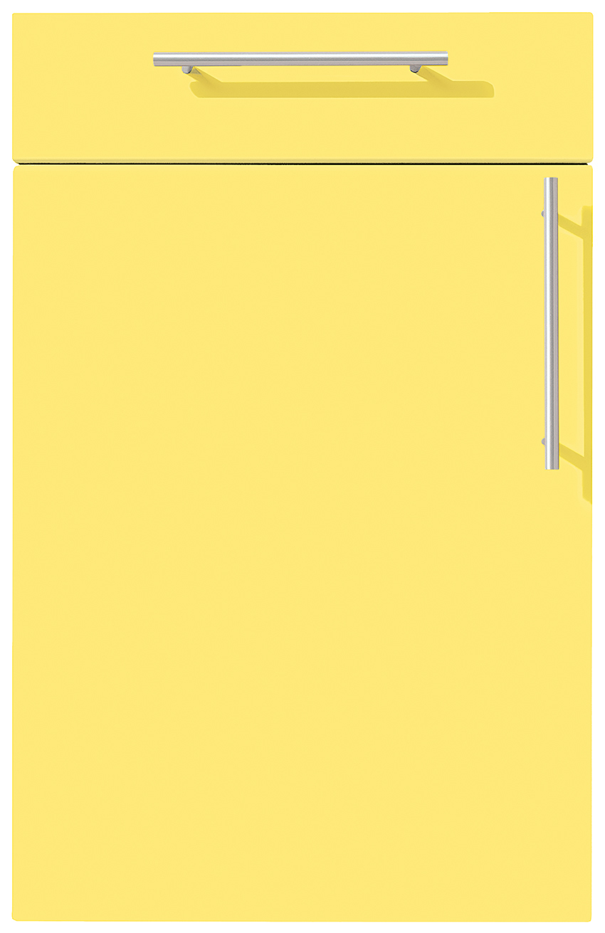 Façade MILANO Jaune pastel mat soyeux AFP