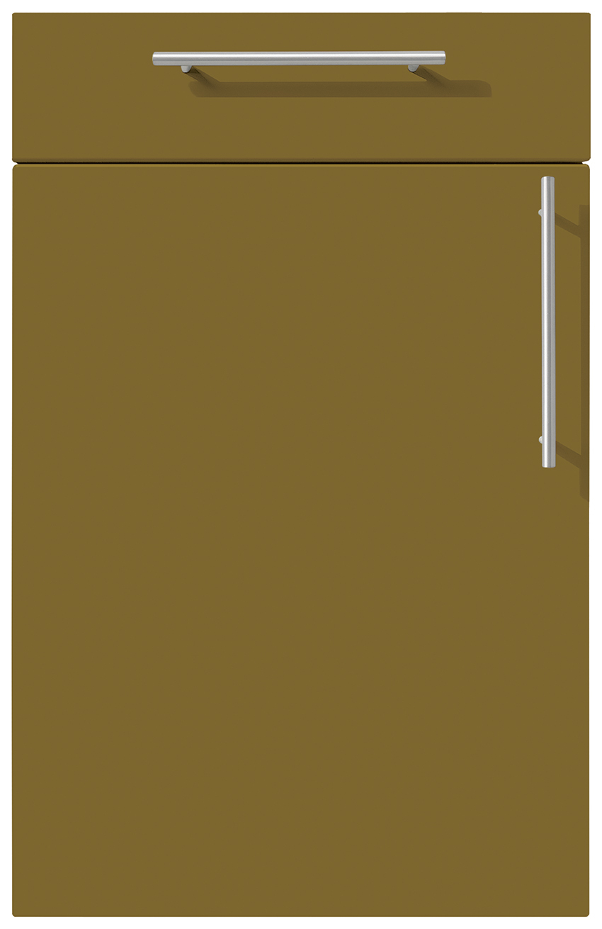 Façade MILANO Jaune olive mat soyeux AFP