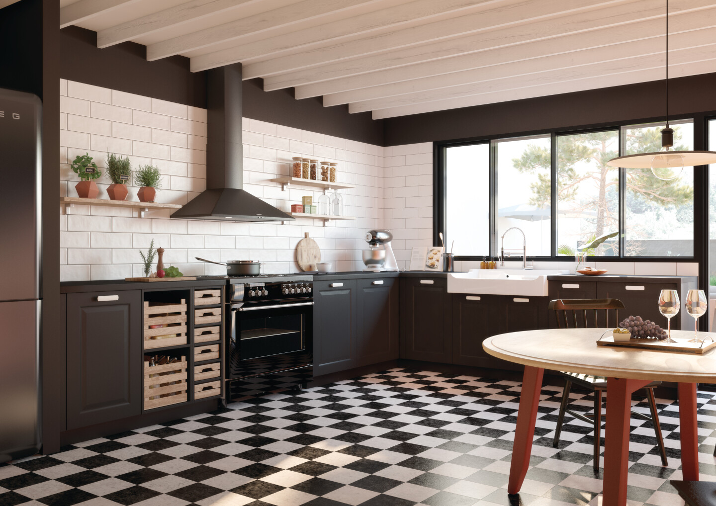 TORINO Noir lave mat soyeux