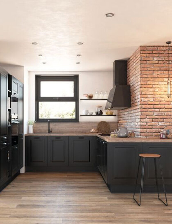 LIZA Cadre noir mat