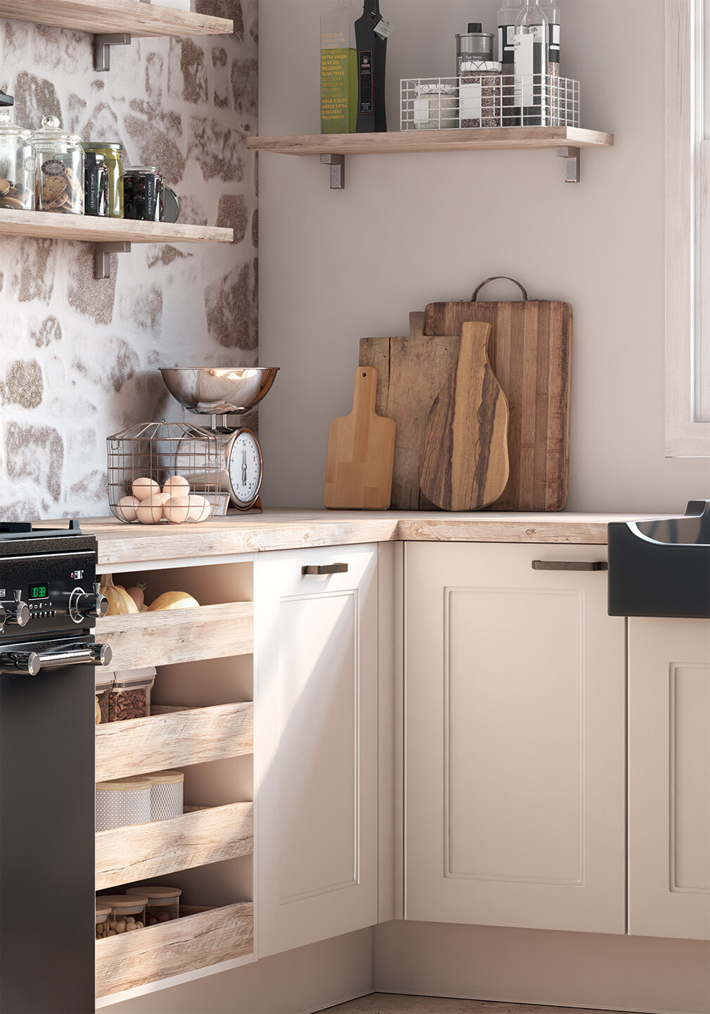 ELZA blanche et roseau