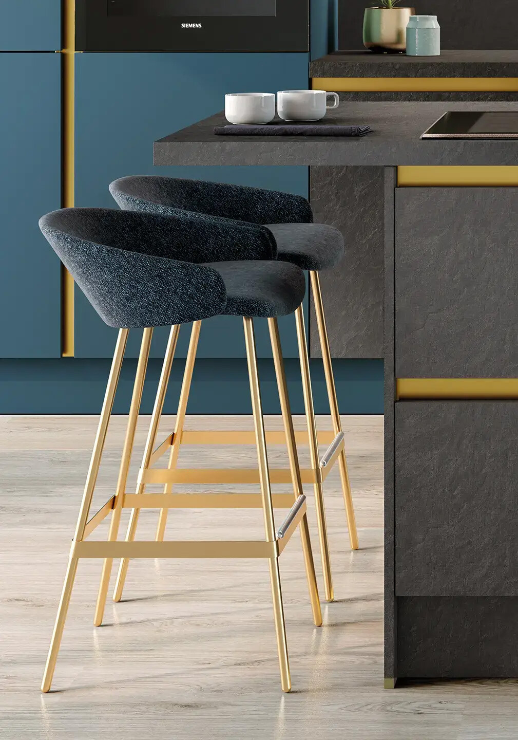 KINGSTON Bleu Intense et Ardoise