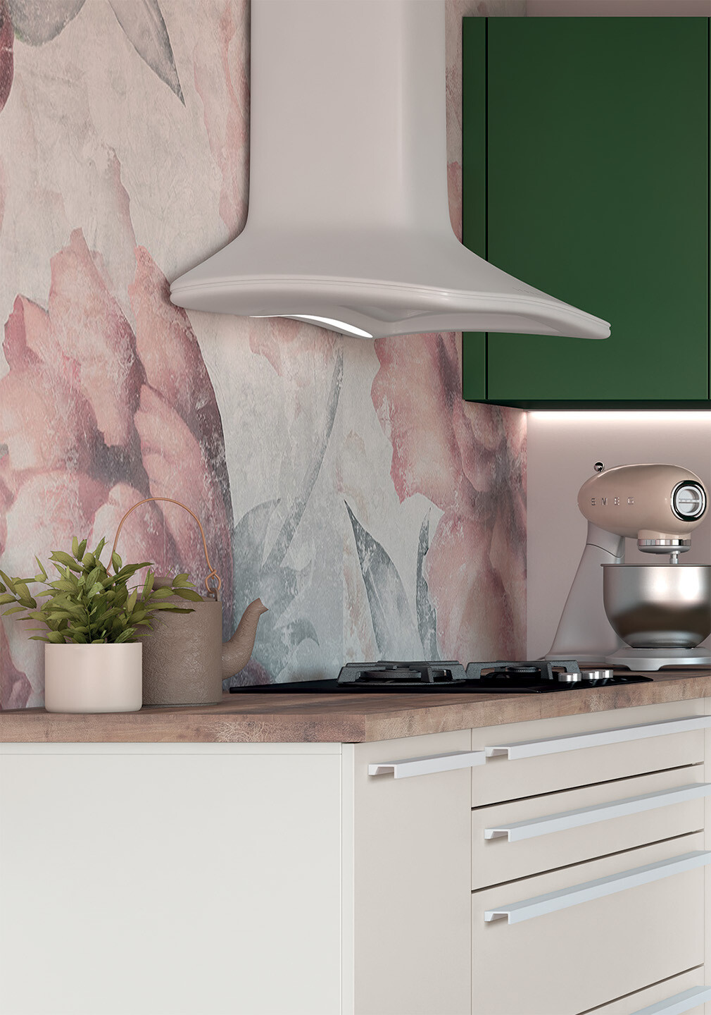 MILANO vert forêt meuble rondo