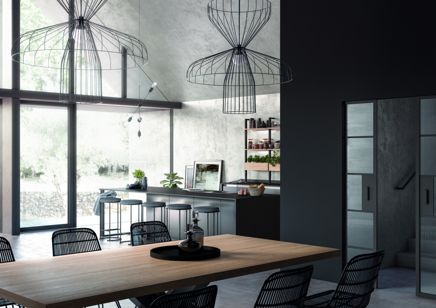 VALENTINA chêne Sierra bar