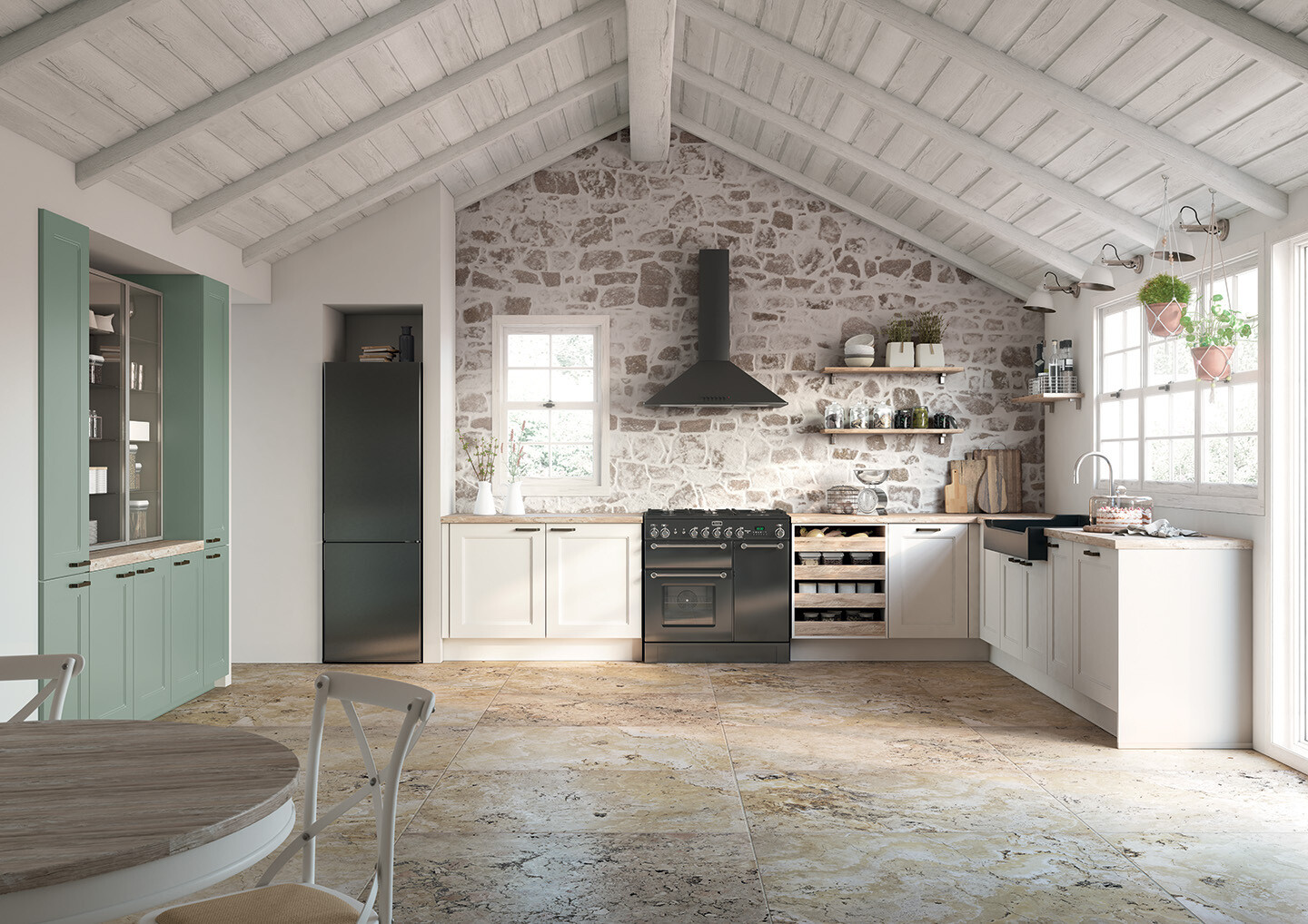 ELZA blanche et roseau