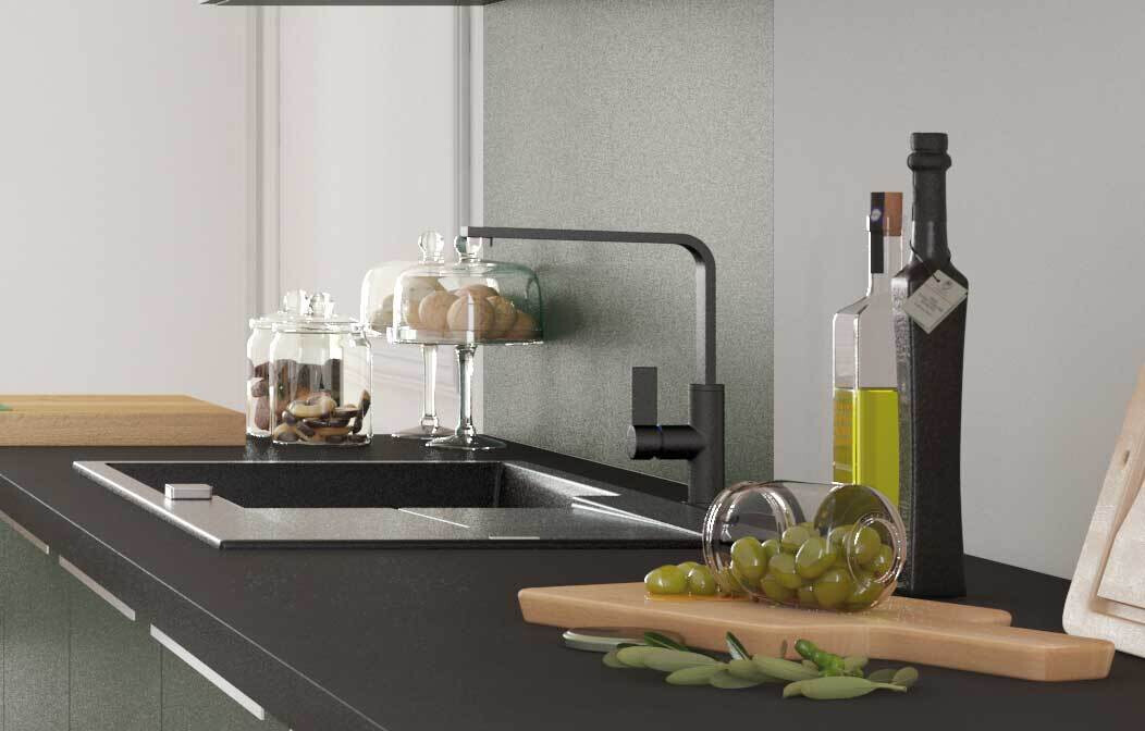 MILANO Vert foret mat soyeux double linéaire