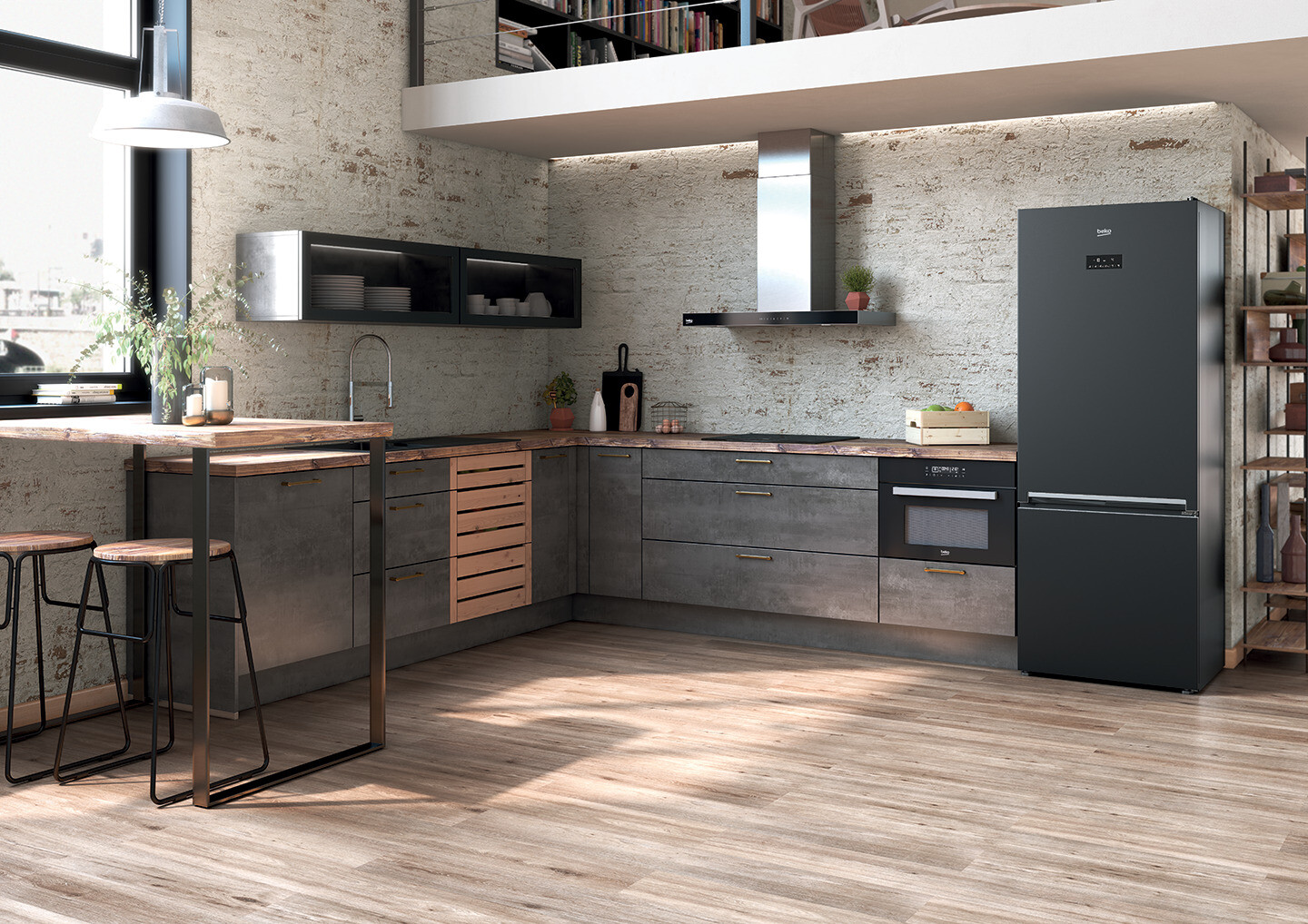 ÉLINA béton noir durable